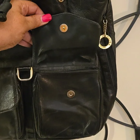 Gorgeous Dark Brown Drawstring Perlina Backpack - Picture 8 of 12